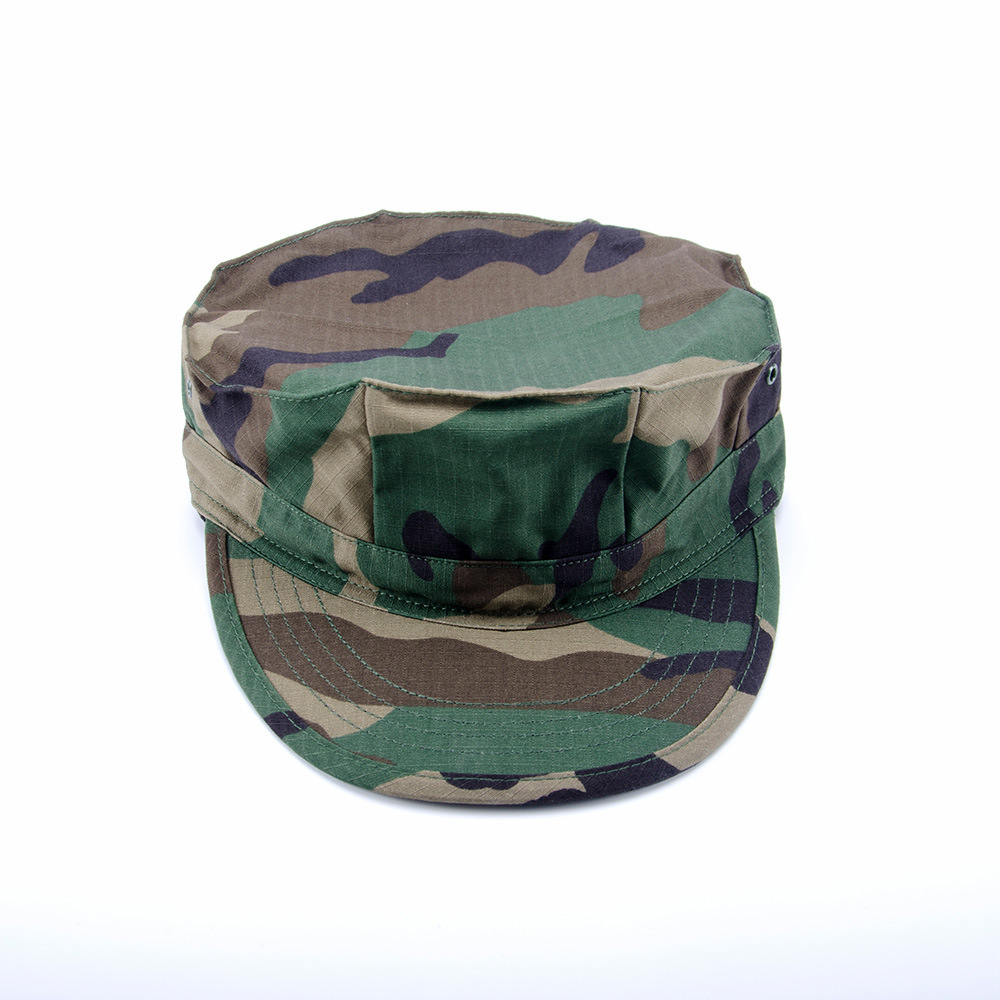 Camouflage Octagonal Hat for Student Military Training, Tactical Summer Sun Visor - Image 4