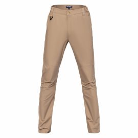 Men's Khaki Outdoor Tactical Pants, Breathable Straight-Leg Workwear Training Pants